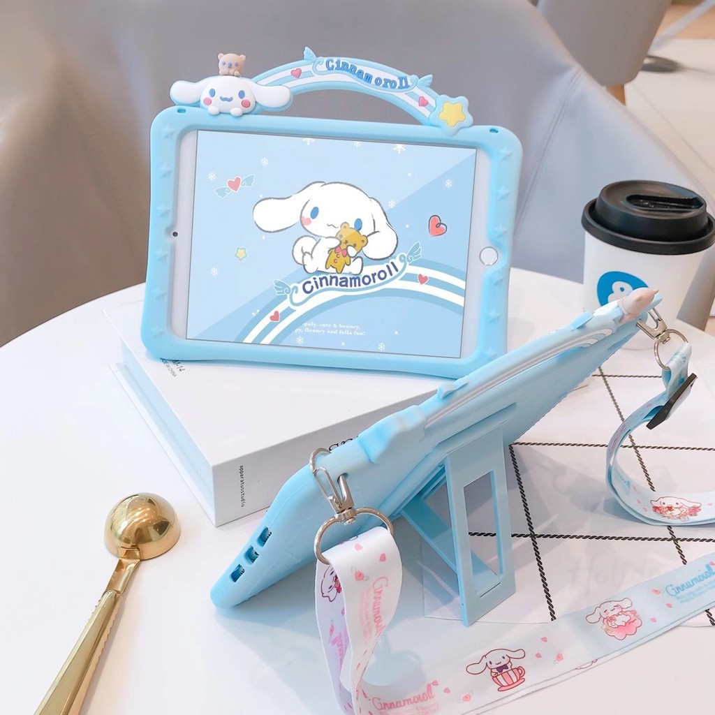 Bao Da Máy Tính Bảng Bằng Silicon Mềm Hình Cinnamoroll 9.7 Inch Cho Ipad 5 / 6 / Pro Ipad Mini 1 / 2 / 3 / 4 / 5 2018 Ipad Pro 10.5 Inch Ipad Air 1 2 3