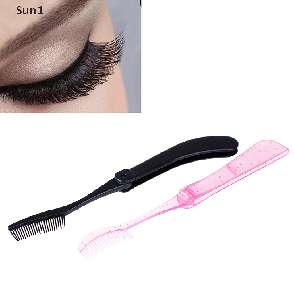 Lược Gấp Chải Lông Mi / Lông Mày Tiện Dụng Chất Lượng Cao Sun1