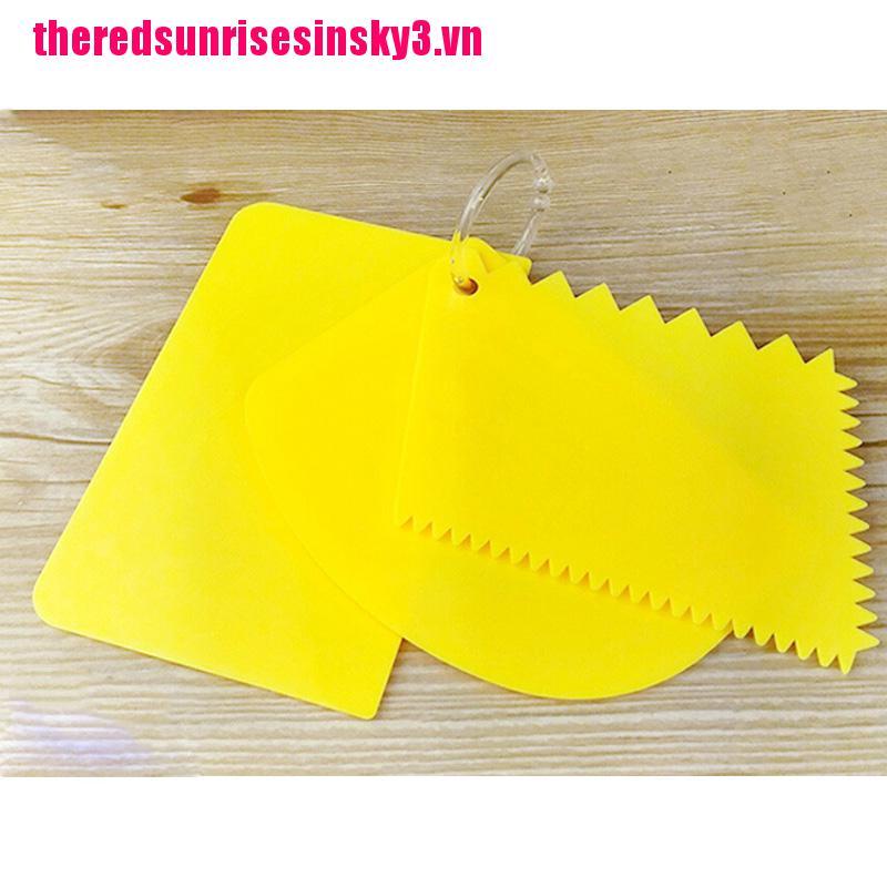 Bộ 3 Miếng Nhựa Chà Láng Bánh Kem