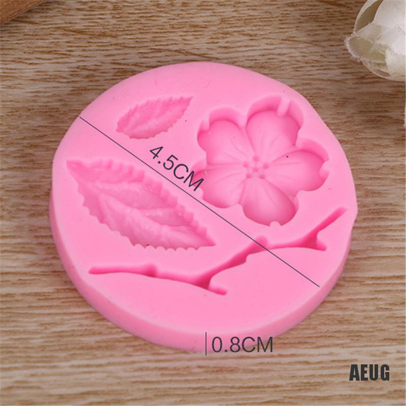 Khuôn silicone tạo hình hoa đào làm bánh kẹo đáng yêu