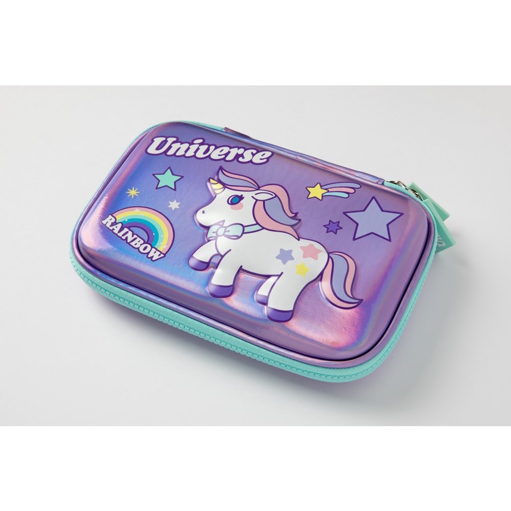 Túi Đựng Đồ Du Lịch ARTBOX Hàn Quốc In Hình Kỳ Lân Hologram Màu Tím Cỡ Lớn
