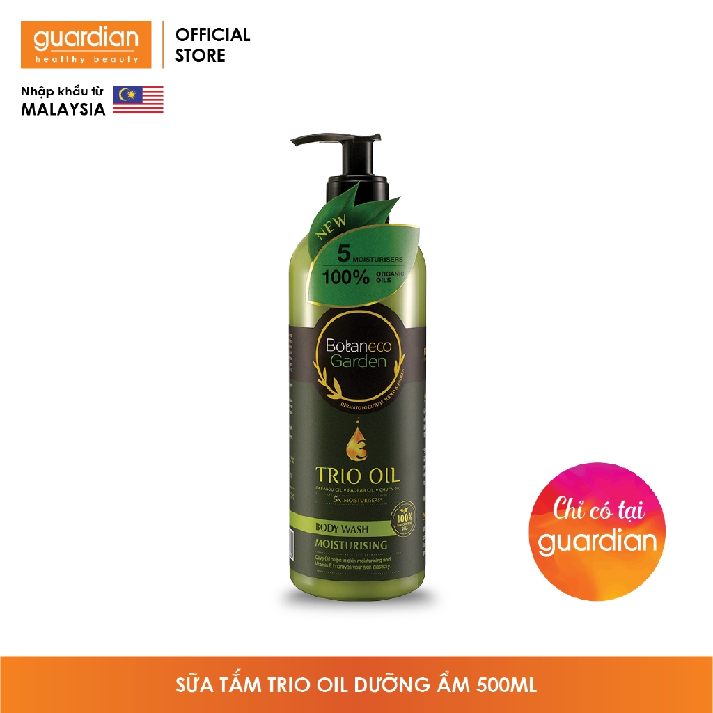 Sữa tắm Botaneco Garden Trio Oil dưỡng ẩm (500ml) | BigBuy360 - bigbuy360.vn