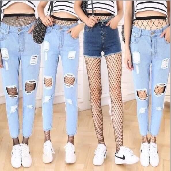 Quần tất lưới nữ nhiều cỡ mắt