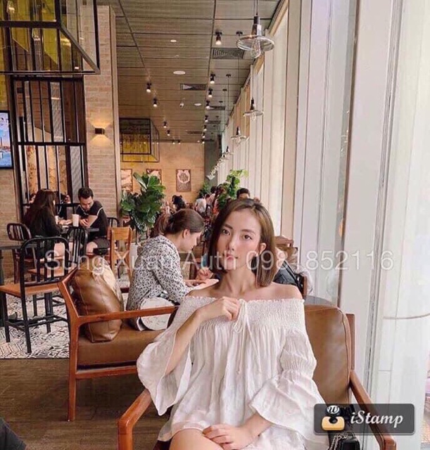 sơ mi trễ vai SMS012110
