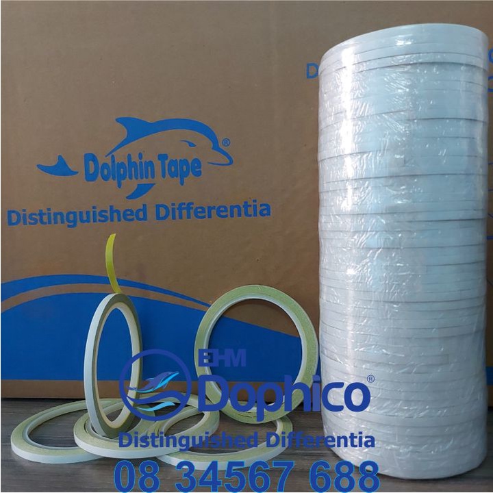 Băng dính 2 mặt vàng thêu bản rộng 5mm – Dùng trong công tác VPP, dán hồ sơ, bao thư, bưu thiếp, hộp quà..