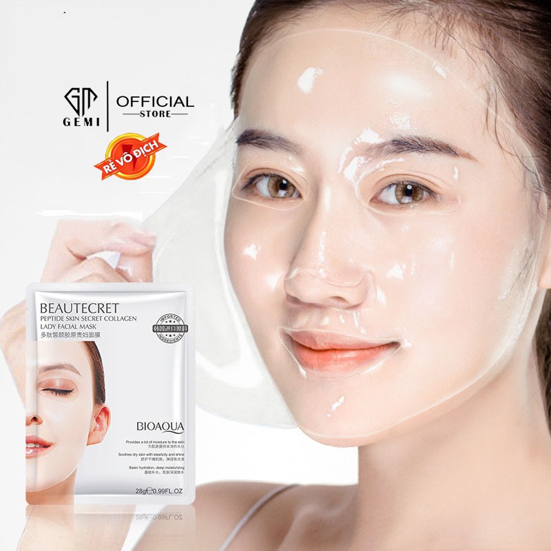Mặt Nạ Thạch Tinh Chất Collagen 💧𝑭𝒓𝒆𝒆𝒔𝒉𝒊𝒑💧 Mask Thủy Tinh BioAqua Cấp Nước Giúp Da Căng Bóng Mịn Màng | BigBuy360 - bigbuy360.vn