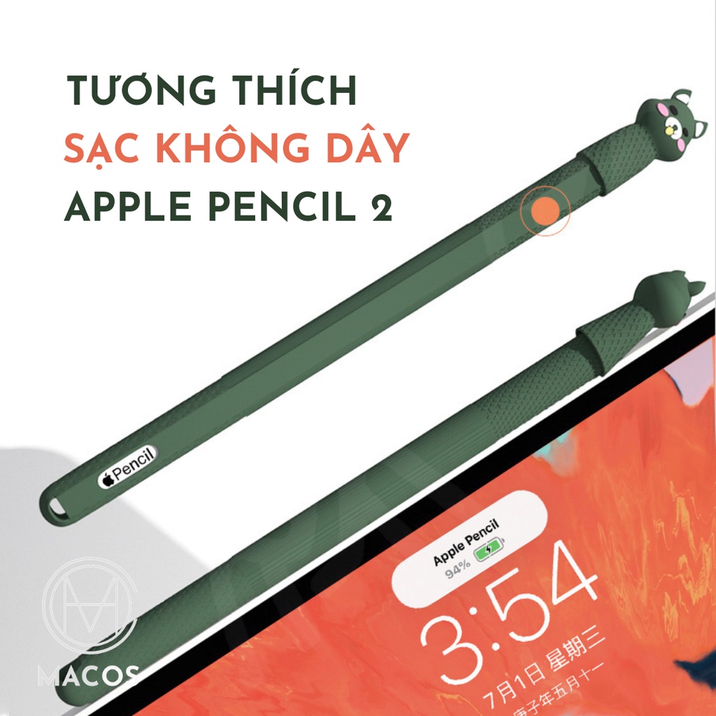 Vỏ ốp Case cho bút Apple Pencil 2 (Gen 2) - Silicon cao cấp - Tiện lợi, dễ sử dụng (AP21)