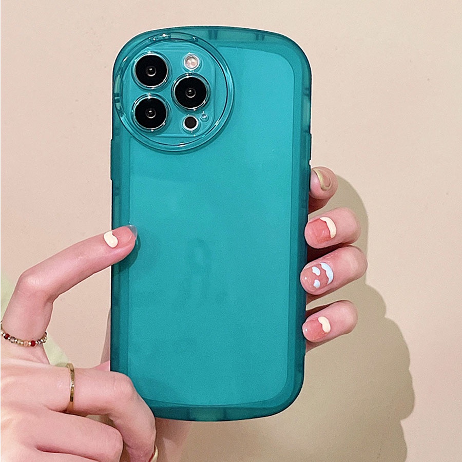 Ốp Điện Thoại silicone Mềm Trong Suốt Mắt To Cho For iPhone 14 13 12 11 Pro Max