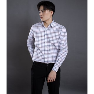 Áo sơ mi nam tay dài caro cao cấp LADOS-8065