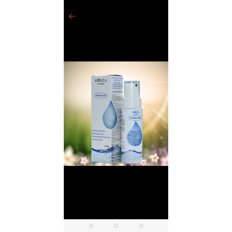 ✅KOREACARE DUNG DỊCH PHUN MÙ VỆ SINH PHỤ NỮ