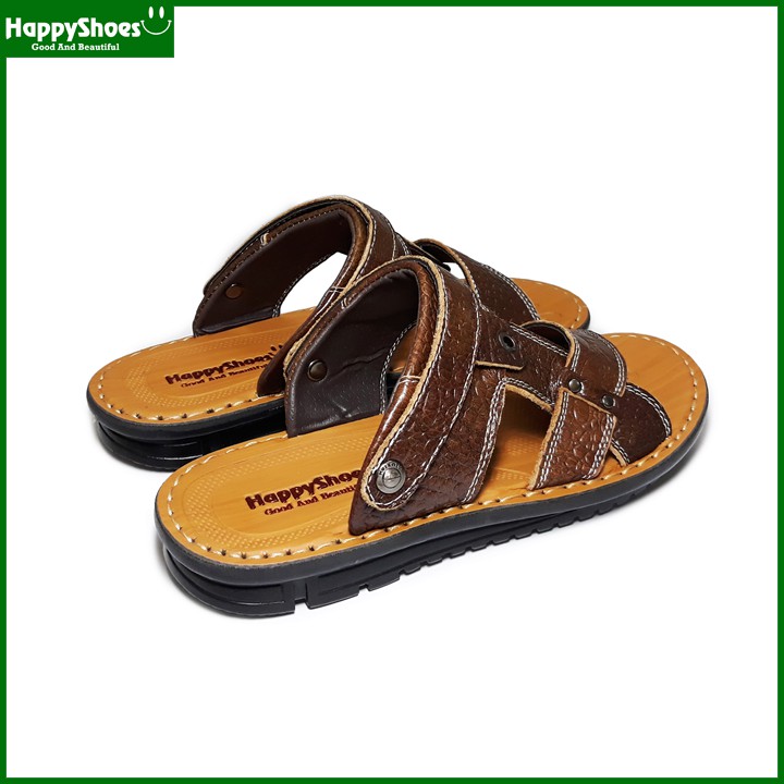 Giày Sandal Nam Da Bò Vân Cá Sấu HappyShoes - HP02