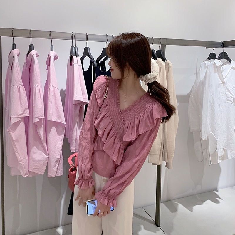 Áo Sơ Mi Chất Chiffon Tay Dài Thiết Kế Ngọt Ngào Thời Trang Mùa Hè | BigBuy360 - bigbuy360.vn