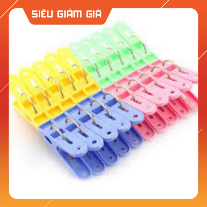 VỈ 20 CHIẾC KẸP QUẦN ÁO NHỰA TO LOẠI ĐẸP
