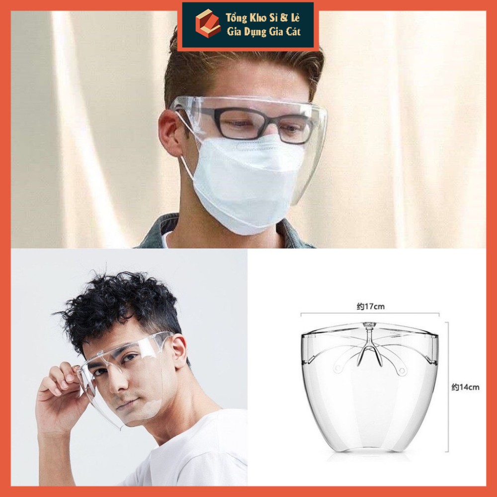 Kính chống giọt bắn phòng dịch FACE SHIELD trong suốt an toàn không mờ, kính chắn giọt bắn trẻ em,người lớn,giảm độc hại | BigBuy360 - bigbuy360.vn
