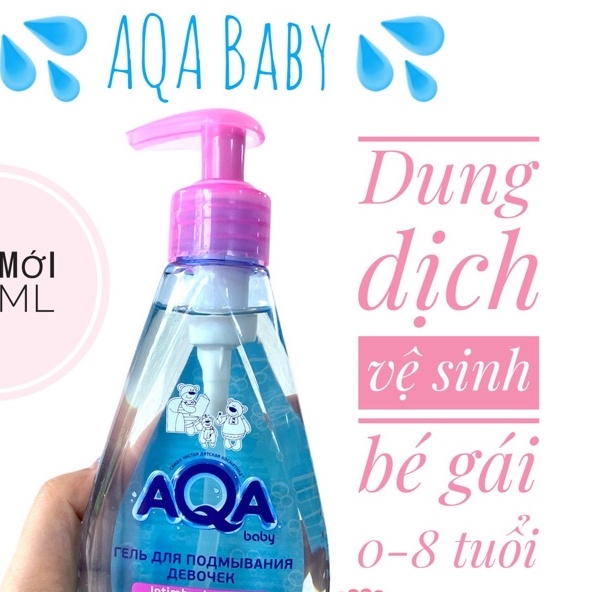 Dung dịch vệ sinh bé gái AQA baby cho bé 0-8 tuổi 250ml