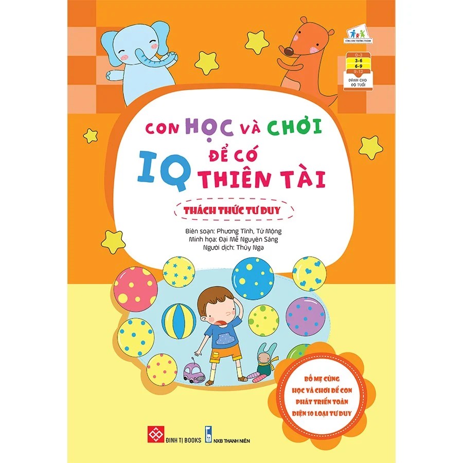 SÁCH - Con học và chơi để có IQ thiên tài - Thách thức tư duy