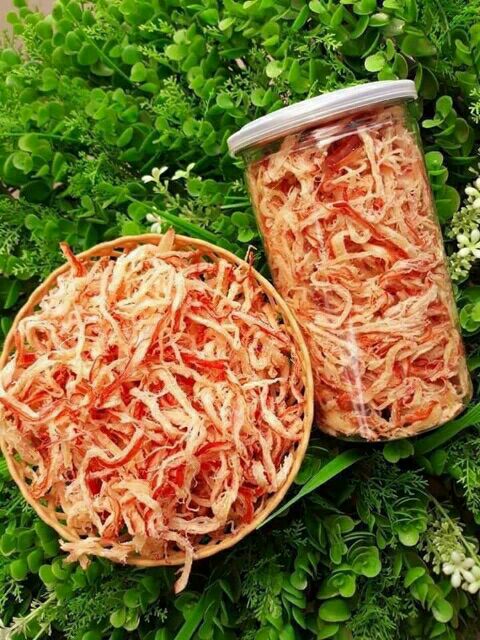 Mực xé sợi hấp nước cốt dừa hủ 250g | BigBuy360 - bigbuy360.vn