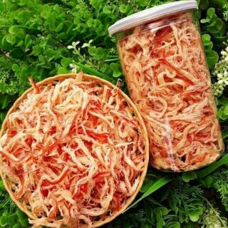 Mực xé sợi hấp nước cốt dừa hủ 250g