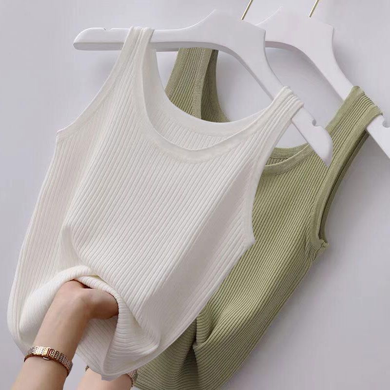 Set Áo Hai Dây Và Áo Thun Sát Nách Ôm Dáng Thời Trang Cho Nữ 40-100kg