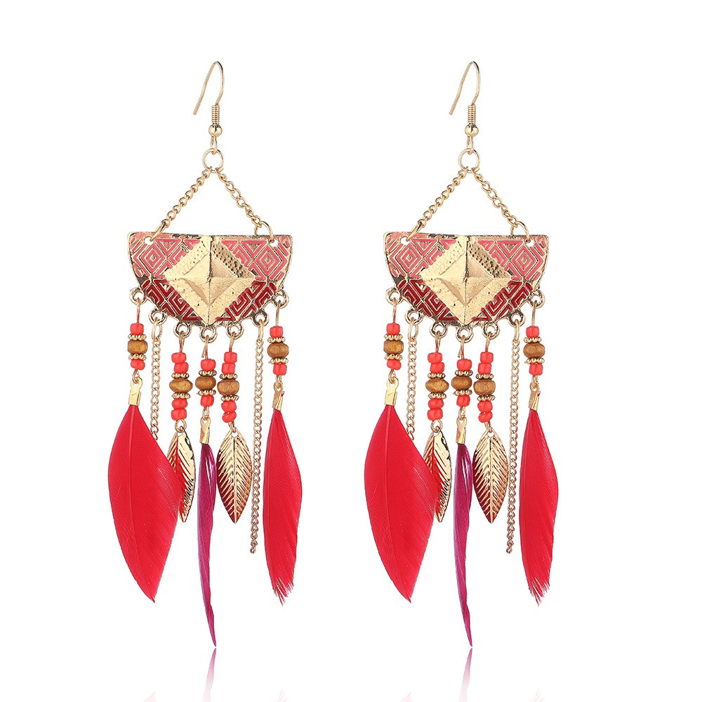 [NEW] Khuyên tai lông vũ thời trang mẫu mới 2021