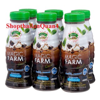 Combo 6 chai nước thạch sương sáo magic farm 240ml thái lan