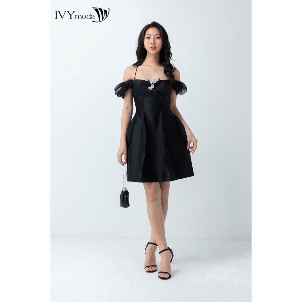 Đầm dạ hội phối lưới IVY moda MS 45S2579