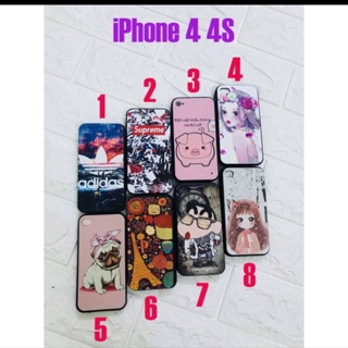 Ốp lưng thời trang viền dẻo cho iphone 4/4s