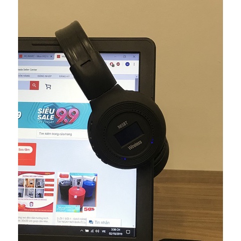 Êm Tai, Pin 6H Tai Nghe Bluetooth Chụp Tai Siêu Trầm N65 Pin 6h Hỗ Trợ Thẻ Nhớ Có Thể Gấp Gọn Được Gía Rẻ, Âm Thanh