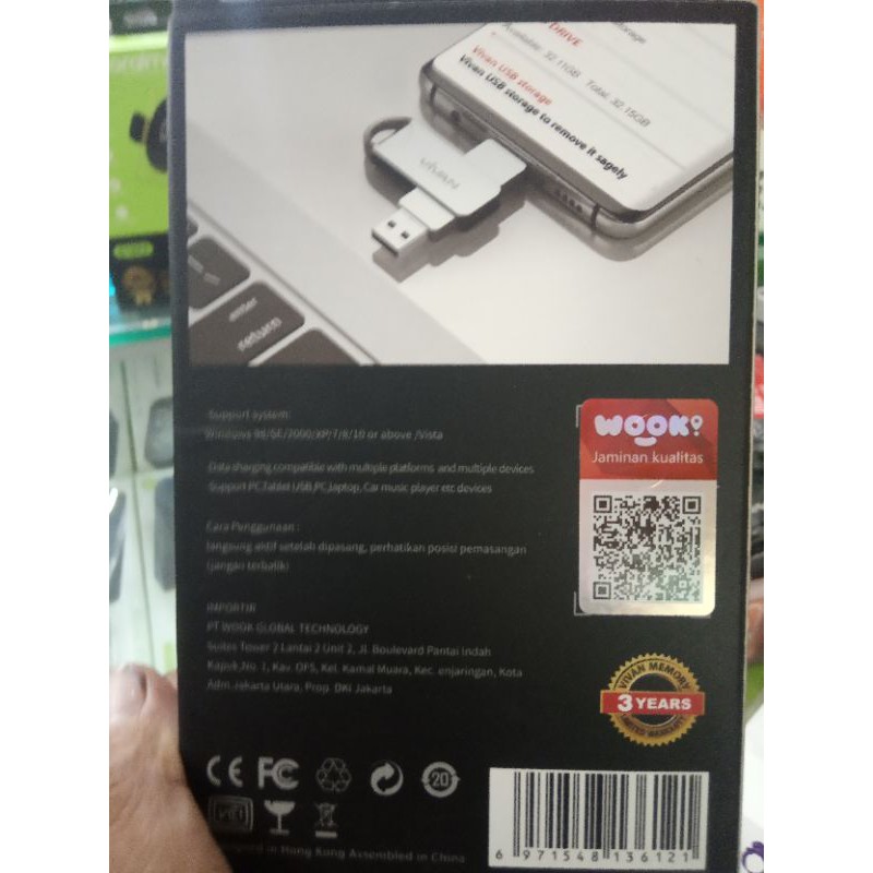 Ổ Cứng Vivan 32 Gb 2 Cổng Micro Usb Và Type C | BigBuy360 - bigbuy360.vn