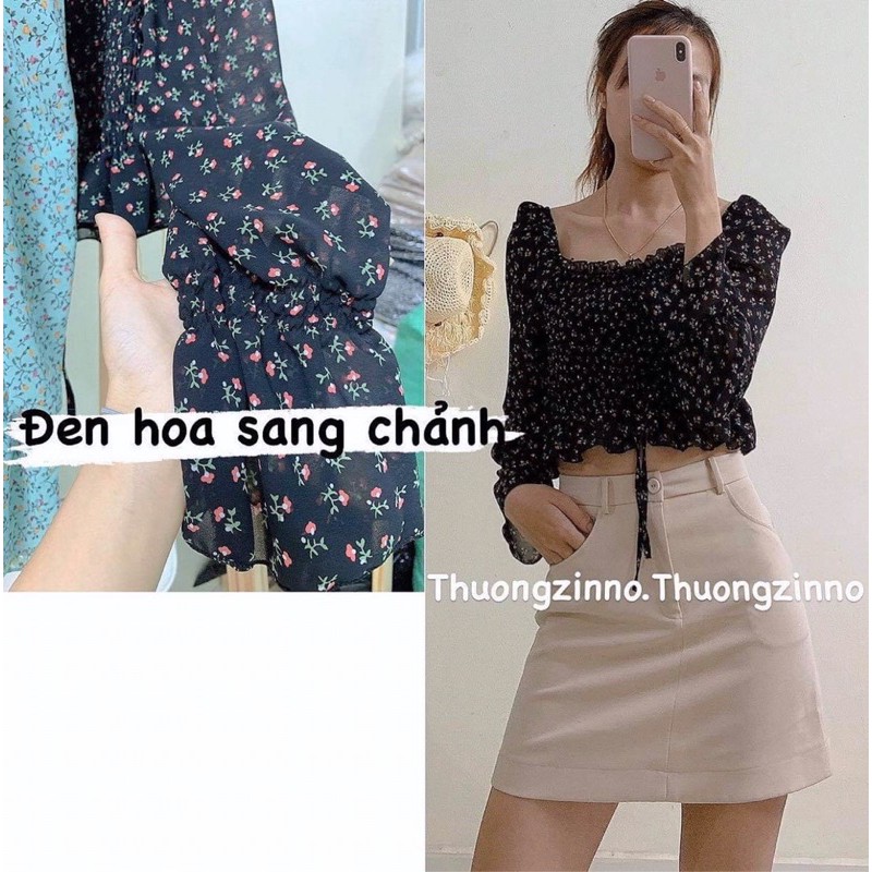 Áo croptop bo chun thiết kế rút ngực (ảnh thật shop chụp kèm video)