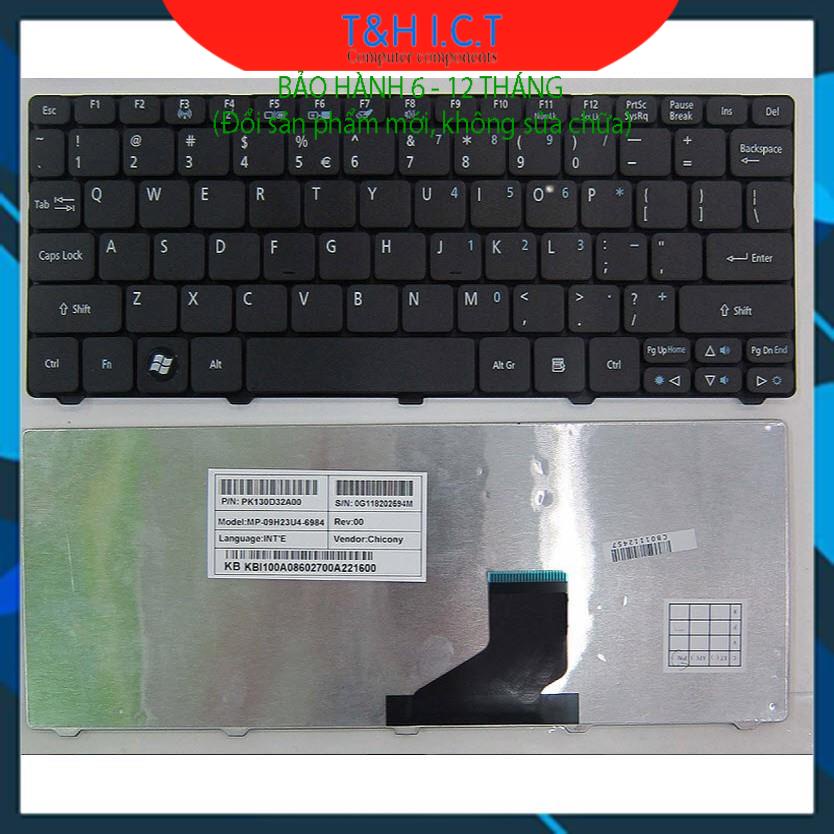 Bàn phím laptop Acer eMachines E520 E720 D525 D725, Aspire 4332 4732 – D525/D725  - BH 6-12T