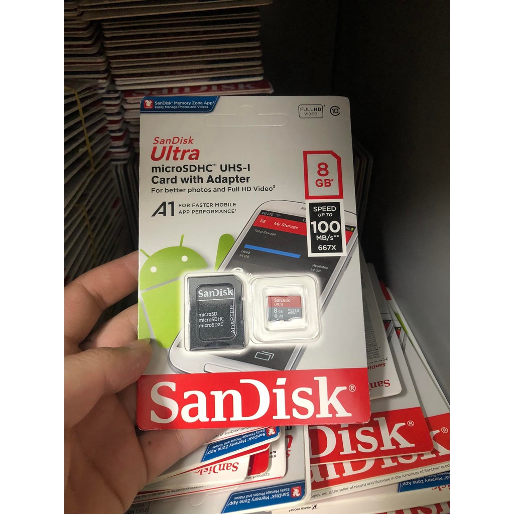 Thẻ nhớ SD Sandisk 128GB 64GB 32GB 16GB Ultra upto 170MB/s