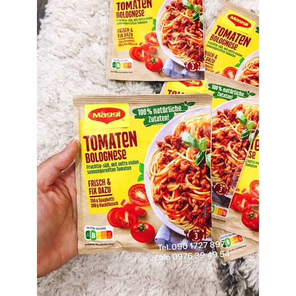 Gia Vị Sốt Mì Ý Tomaten Bolognese hiệu MAGGI - gói 50g