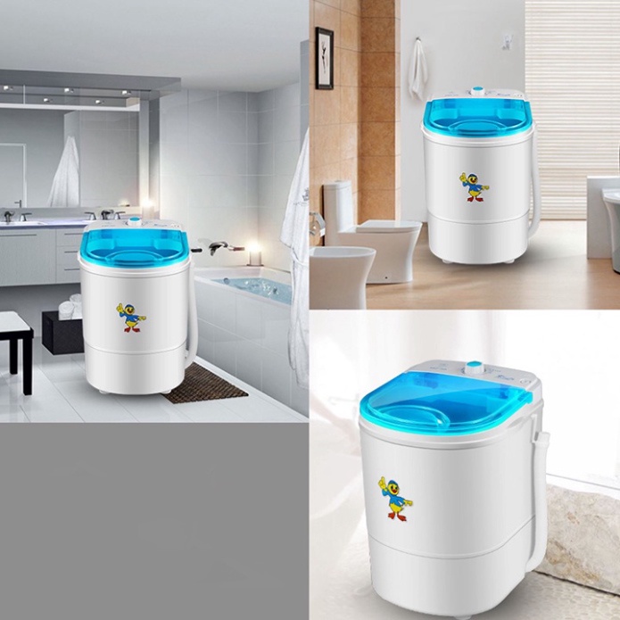Máy giặt chạy điện mini, giặt vắt quần áo nhỏ
