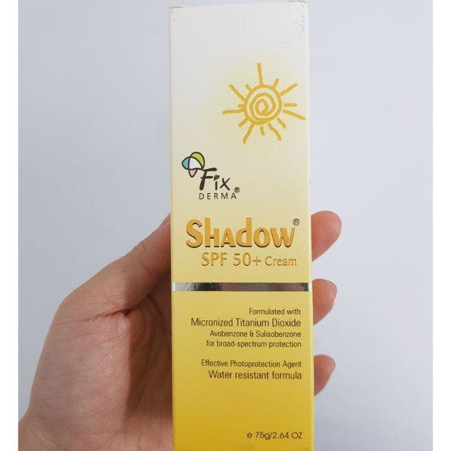 (Tặng sữa rửa mặt) C0MBO 2 TUÝP KEM CHỐNG NẮNG FIXDERMA SHADOW SPF 50+ CREAM