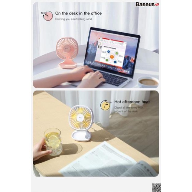 Quạt mini để bàn Baseus Baseus Pudding-Shaped Fan