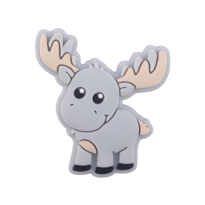 Haha Vòng Cổ Hạt Silicon Làm Dịu Núm Vú Giả Hình Động Vật Hoạt Hình Cho Bé Mọc Răng Acce