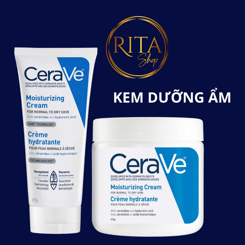 [Bill Canada] Kem dưỡng ẩm da Cerave Moisturizing Cream 453g 57g