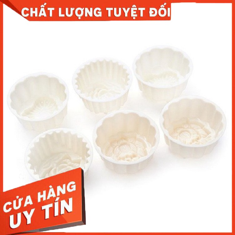 [An Toàn – Tiết Kiệm] Bộ 6 khuôn rau cau trung thu mini