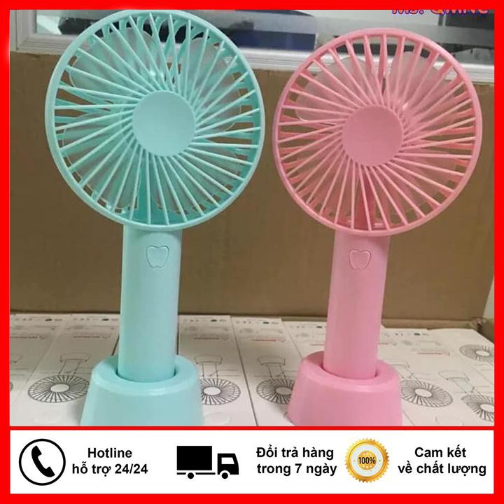 Quạt Mini Fan Có Pin Sạc Cầm Tay Tuỳ Chỉnh 3 Cấp Độ Siêu Mát Hàn Quốc(Nhiều Màu)