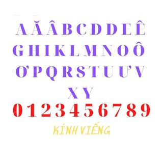 Chữ Mica Cắt theo yêu cầu RYO