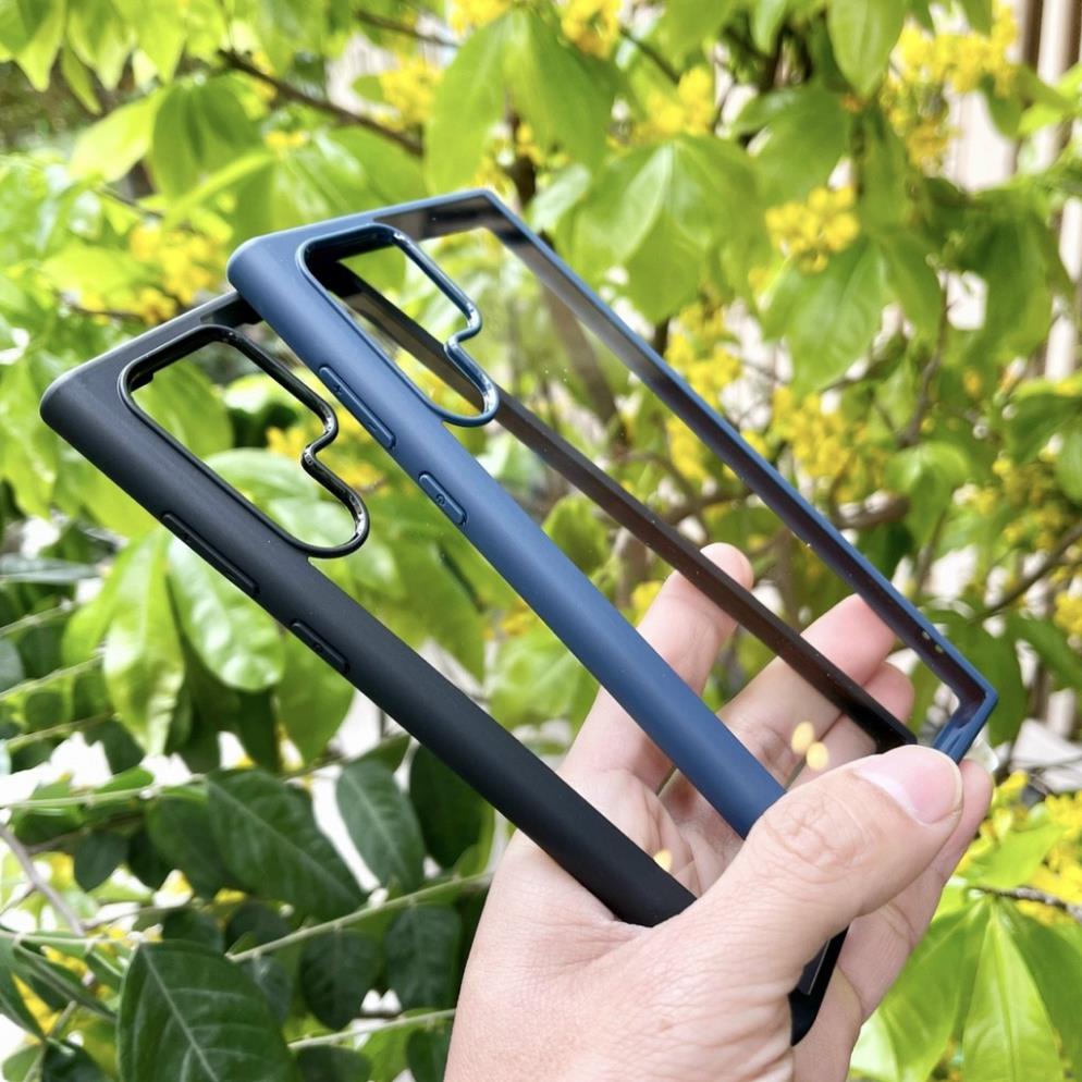 Ốp lưng Likgus trong viền màu Samsung S22, S22 Plus, S22 Ultra viền dẻo chống sốc không ố màu