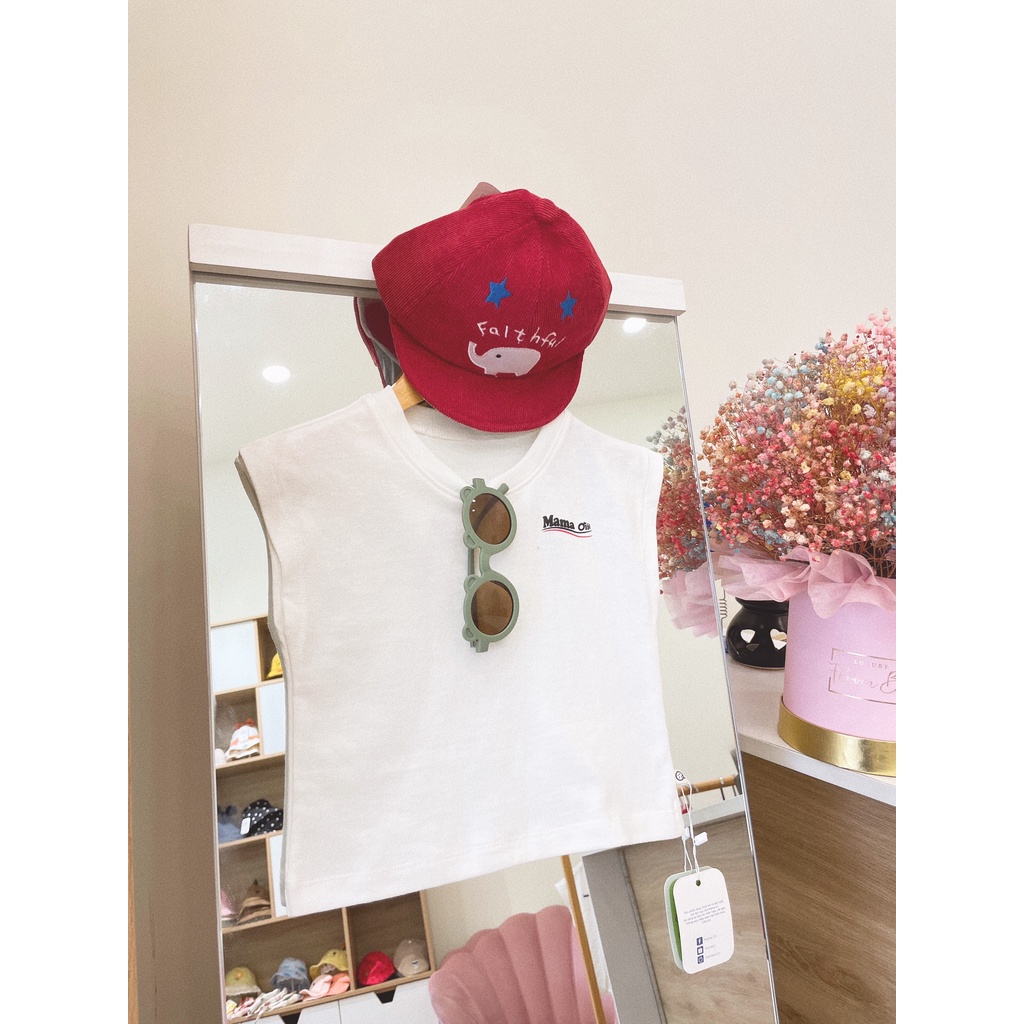 AT41 Áo thun cộc tay chất cotton cho bé trai bé gái 3 màu basic dễ lựa chọn nhà Mama