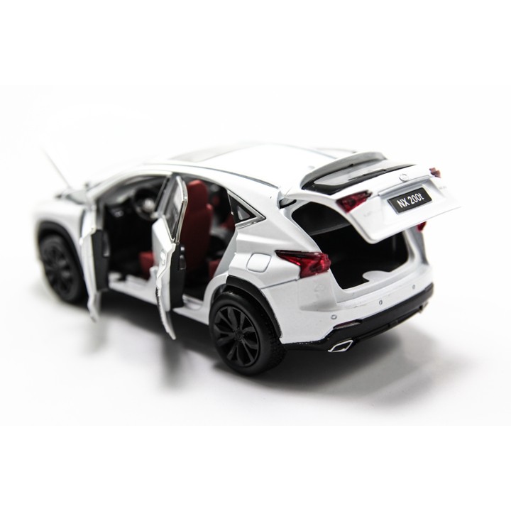 MÔ HÌNH XE XE MÔ HÌNH LEXUS NX200T WHITE 1:32 JACKIEKIM