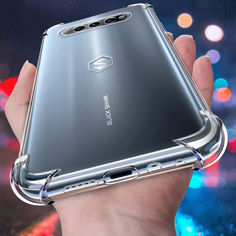 Ốp lưng Xiaomi Black Shark 4 3 2 Pro Ốp lưng chống sốc cho Xiaomi POCO X3 NFC Pro M3 Redmi Note 12 Pro 5G Note 9s 9T 10 9 Pro Max Vỏ mềm trong suốt sang trọng