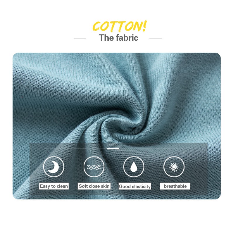 Áo Thun Tay Ngắn Cổ Tròn In Hình 100% Cotton Cho Bé 2-13 Tuổi