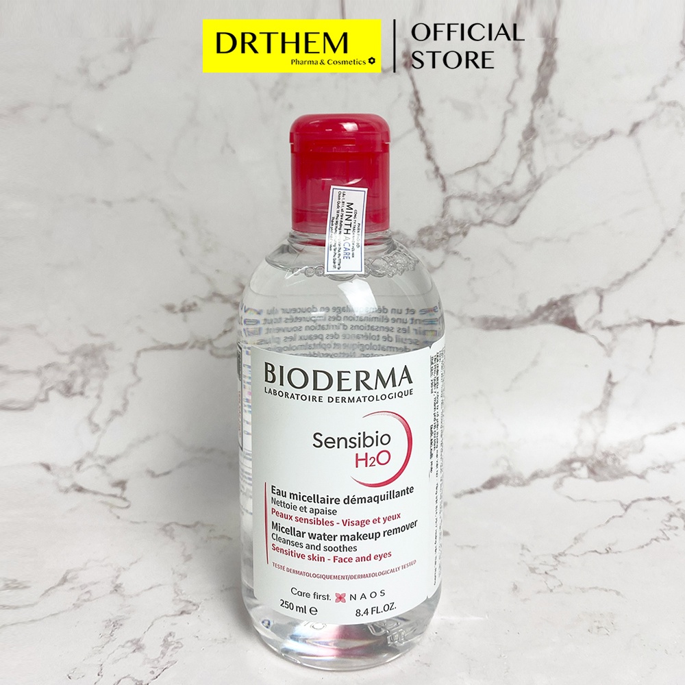 Nước Tẩy Trang Bioderma Cho Da Nhạy Cảm Sensibio H2O 100ml-250ml-500ml - Chai Hồng