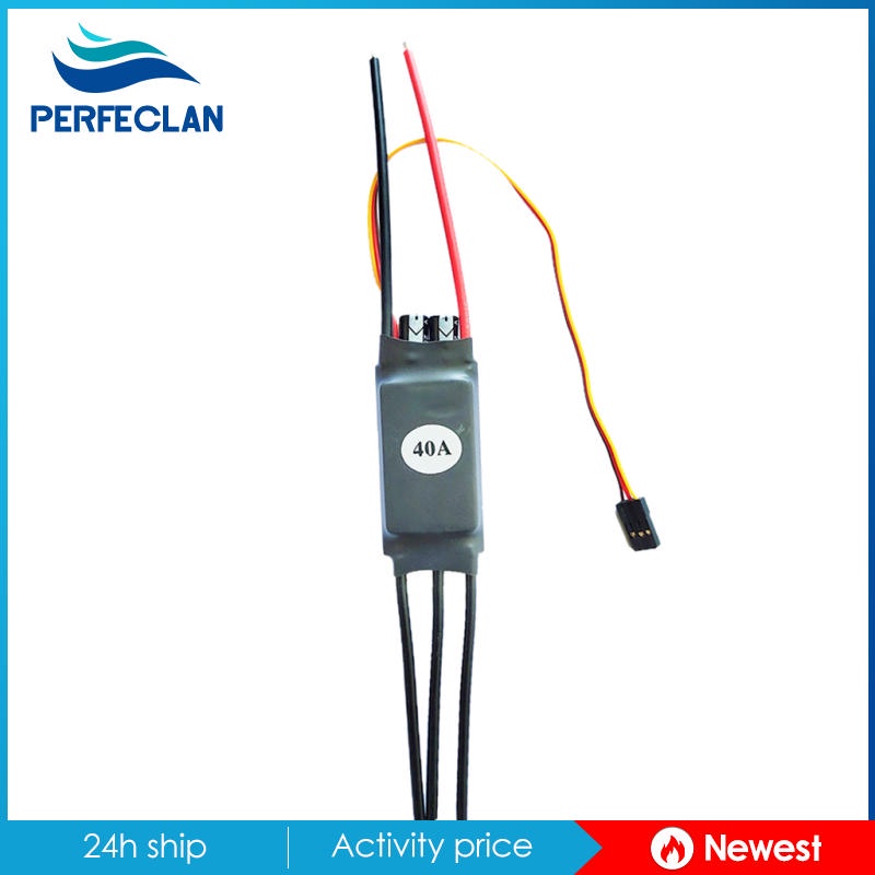 Bộ Điều Tốc Không Chổi Than Hai Chiều 20-60A Chuyên Dụng Cho Tàu Điều Khiển Từ Xa 2-4S 20A