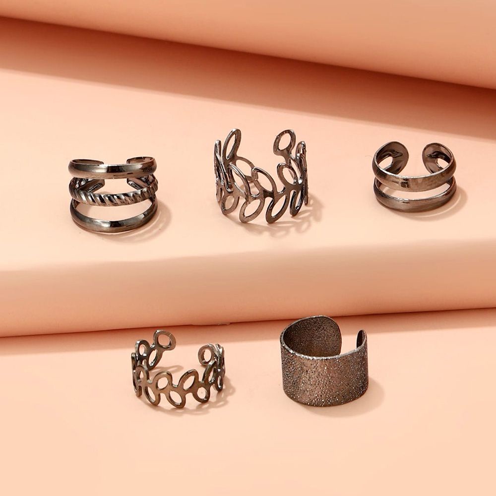 Bộ 5 khuyên tai nhiều kiểu dáng màu sắc tùy chọn phong cách Hàn Quốc đơn giản thời trang cho nữ