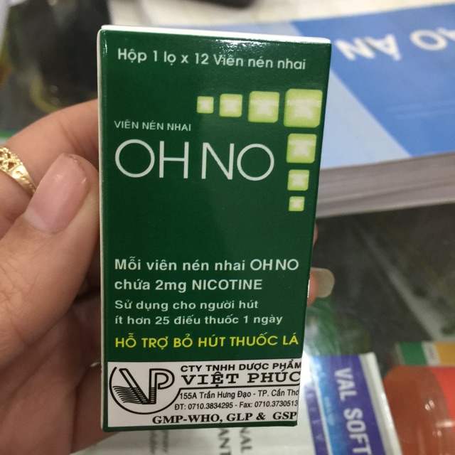 OHNO Viên nhai cai thuốc lá 